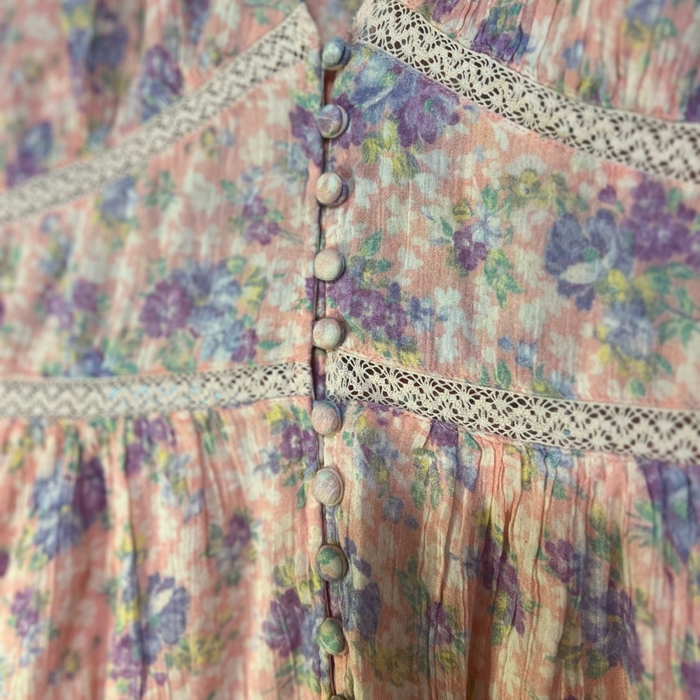 LoveShackFancy Stacy Duster Floral Dress - Picture 6 of 11